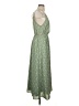 Lush 100% Polyester Paisley Green Casual Dress Size S - photo 4
