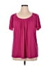 Notations Pink Short Sleeve T-Shirt Size 1X - photo 1