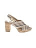 Life Stride Stripes Tan Heels Size 7 - photo 1