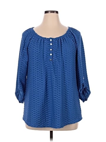 Notations Long Sleeve Henley (view 1)