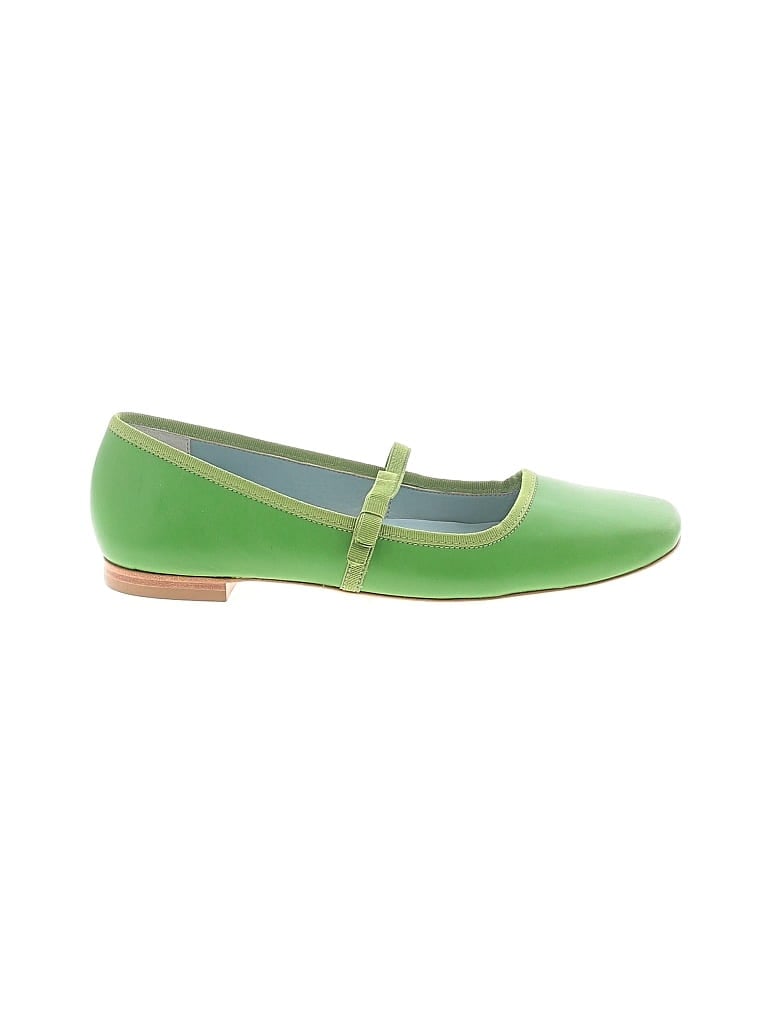 Pre-owned Frances Valentine Flats In Green