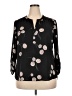 Daniel Rainn 100% Polyester Black 3/4 Sleeve Blouse Size XXL - photo 1