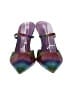 Marc Fisher Color Block Purple Heels Size 8 1/2 - photo 2