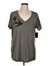 Torrid Gray Short Sleeve Top Size Lg Plus (0) - photo 1