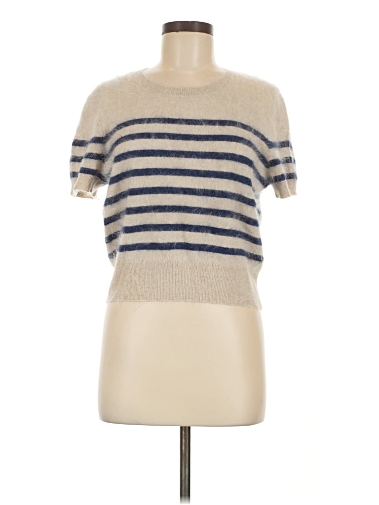 Pre-owned Jcrew Cashmere Pullover Sweater In Tan