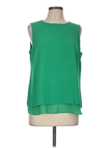 Rose + Olive Sleeveless Blouse (view 1)