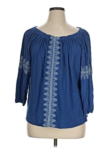 Chaps 3/4 Sleeve T-Shirt (view 1)