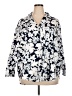 Only 100% Cotton Floral Ivory 3/4 Sleeve Button-Down Shirt Size XXL - photo 1