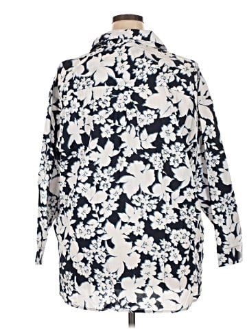 Only 3/4 Sleeve Button-Down Shirt (view 2)