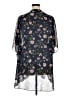 Market and Spruce 100% Polyester Black Kimono Size XL - photo 2