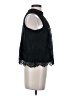 Haute Monde 100% Polyester Black Sleeveless Blouse Size S - photo 4