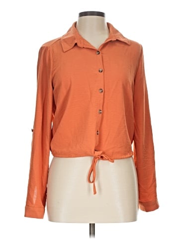 Derek Heart Long Sleeve Blouse (view 1)