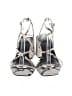 Marc Fisher 100% Leather Animal Print Silver Sandals Size 7 - photo 2