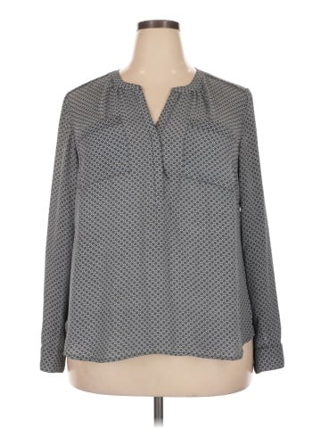 Roz & Ali Long Sleeve Blouse (view 1)