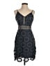 Aqua 100% Polyester Black Cocktail Dress Size S - photo 1