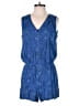 Attention 100% Rayon Paisley Blue Romper Size M - photo 1