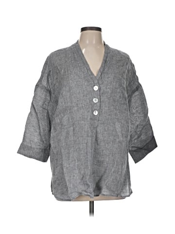 Purejill 3/4 Sleeve Button-Down Shirt (view 1)