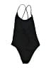 Unbranded Solid Black One Piece Swimsuit Size XL - photo 2
