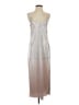 H&M 100% Polyester Metallic Silver Cocktail Dress Size 4 - photo 1