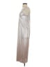 H&M 100% Polyester Metallic Silver Cocktail Dress Size 4 - photo 5