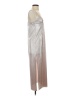 H&M 100% Polyester Metallic Silver Cocktail Dress Size 4 - photo 4