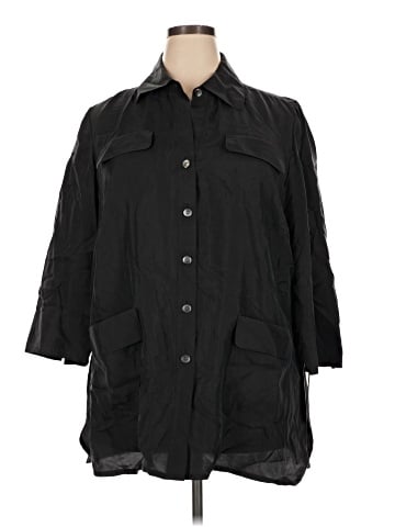 Jones New York Collection 3/4 Sleeve Silk Top (view 1)