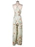 Esley 100% Polyester Floral Gray Jumpsuit Size S - photo 2