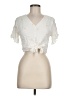 Lush 100% Rayon Ivory Short Sleeve Blouse Size M - photo 1