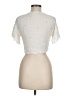Lush 100% Rayon Ivory Short Sleeve Blouse Size M - photo 2