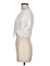 Lush 100% Rayon Ivory Short Sleeve Blouse Size M - photo 5