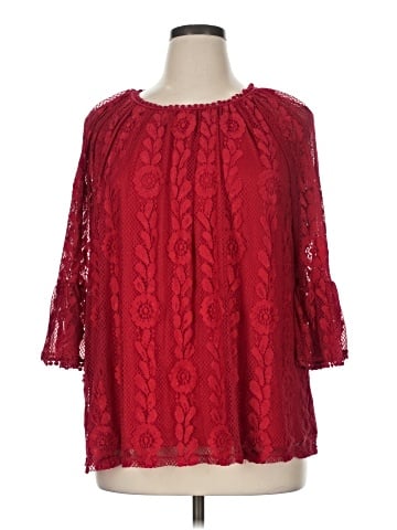 New Directions 3/4 Sleeve Blouse (view 1)