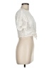 Lush 100% Rayon Ivory Short Sleeve Blouse Size M - photo 4