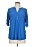 Anne Klein Blue 3/4 Sleeve Blouse Size L - photo 1