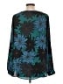 Ann Taylor LOFT 100% Polyester Teal Long Sleeve Blouse Size L - photo 2