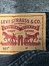 Levi's 100% Cotton Hearts Black Denim Shorts Size 26 waist - photo 3