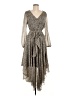 Express 100% Polyester Gray Cocktail Dress Size M - photo 1