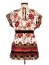 Wrapper 100% Polyester Brown Short Sleeve Blouse Size XL - photo 2