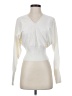 Express Ivory Long Sleeve T-Shirt Size XS - photo 1