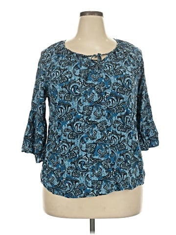 Cato 3/4 Sleeve Blouse (view 1)