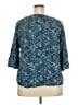 Cato 100% Rayon Blue 3/4 Sleeve Blouse Size 18 - photo 2