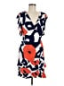 Ali Ro 100% Polyester Print Blue Cocktail Dress Size 8 - photo 1