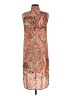 Cupio 100% Polyester Paisley Orange Casual Dress Size M (estimated) - photo 2