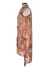 Cupio 100% Polyester Paisley Orange Casual Dress Size M (estimated) - photo 5