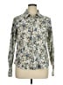 White Stag Floral Ivory Long Sleeve Blouse Size XL - photo 1