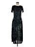 Disturbia Tie-dye Black Casual Dress Size 8 - photo 1