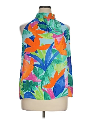 Floral & Ivy Sleeveless Blouse (view 1)