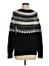 Talbots Chevron-herringbone Black Turtleneck Sweater Size S - photo 1