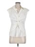 Trina Turk Ivory Sleeveless Blouse Size M - photo 1