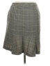 Max Mara Plaid Gray Wool Skirt Size 8 - photo 2