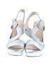 Nine West 100% Leather Silver Sandals Size 7 1/2 - photo 2